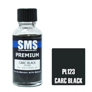 SMS PL123 Premium Acrylic Lacquer CARC Black Paint 30ml