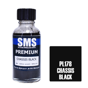 SMS PL178 Premium Acrylic Chassis Black Paint 30ml