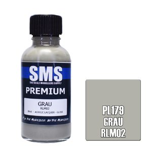 SMS PL179 Premium Acrylic Grau RLM02 Paint 30ml