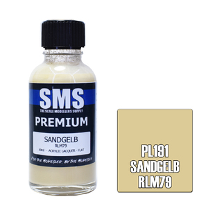 SMS PL191 Premium Acrylic Lacquer Sandgelb RLM79 Paint 30ml