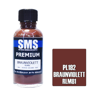 SMS PL192 Premium Acrylic Lacquer Braunviolett RLM81 Paint 30ml