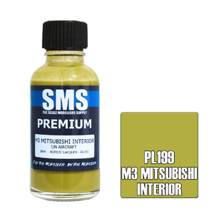 SMS PL199 Premium Acrylic Lacquer M3 Mitsubishi Interior Paint 30ml