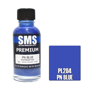 SMS Premium PN Blue (Australia Rail) Acrylic Lacquer Paint 30ml