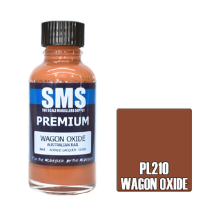 SMS PL210 Premium Acrylic Lacquer Australian Rail Wagon Oxide Paint 30ml