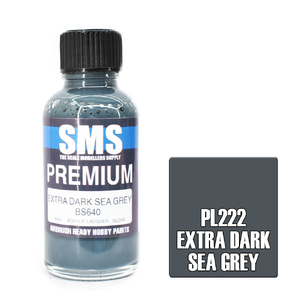 SMS PL222 Premium Acrylic Lacquer Extra Dark Sea Grey Paint 30ml