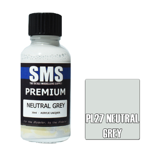 SMS PL27 Premium Acrylic Lacquer Neutral Grey Paint 30ml