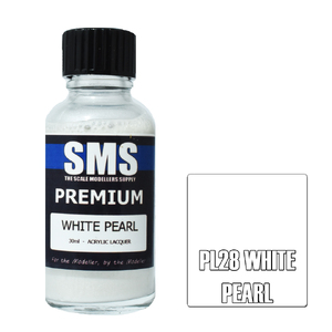 SMS PL28 Premium Acrylic Lacquer White Pearl Paint 30ml