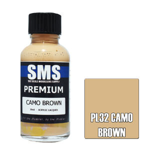 SMS PL32 Premium Acrylic Lacquer Camo Brown Paint 30ml