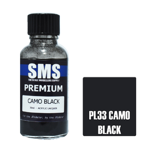 SMS PL33 Premium Acrylic Lacquer Camo Black Paint 30ml