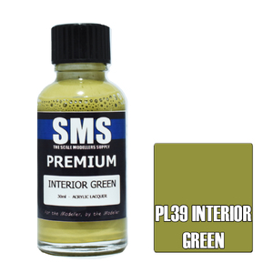 SMS PL39 Premium Acrylic Lacquer Interior Green Paint 30ml