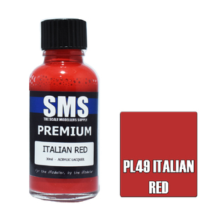 SMS PL49 Premium Acrylic Lacquer Italian Red Paint 30ml