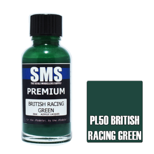 SMS PL50 Premium Acrylic Lacquer British Racing Green Paint 30ml