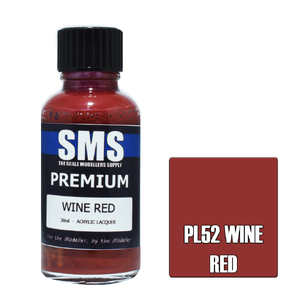 SMS PL52 Premium Acrylic Lacquer Wine Red Paint 30ml