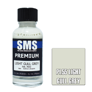 SMS PL55 Premium Acrylic Lacquer Light Gull Grey Paint 30ml