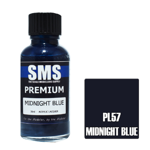 SMS PL57 Premium Acrylic Lacquer Midnight Blue Paint 30ml