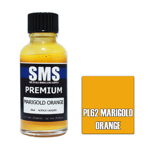SMS PL62 Premium Acrylic Lacquer Marigold Orange Paint 30ml
