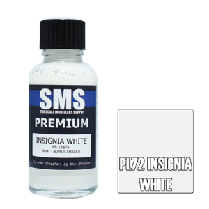 SMS PL72 Premium Acrylic Lacquer Insignia White Paint 30ml