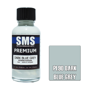 SMS PL90 Premium Acrylic Lacquer Dark Blue Grey Paint 30ml