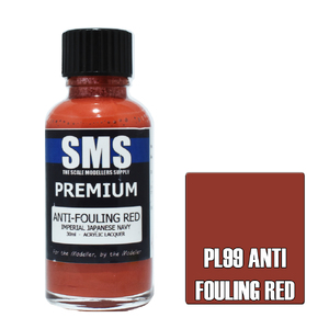 SMS PL99 Premium Acrylic Lacquer Anti Fouling Red Paint 30ml