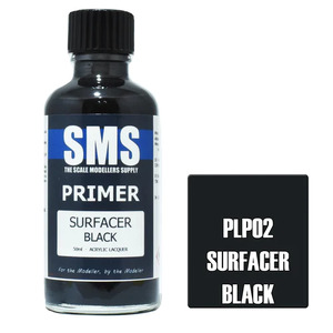 SMS PLP02 Primer Surfacer Black Acrylic Paint 50ml