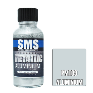 SMS PMT09 Premium Acrylic Lacquer Metallic Aluminium Paint 30ml