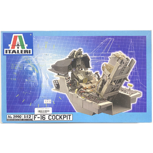 PRE-OWNED - Italeri 2990 - F-16 Cockpit 1:12 Scale Model Plastic Kit