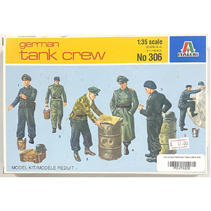 PRE-OWNED - Italeri 306 - German Tank Crew 1:35 Scale Model Plastic Kit