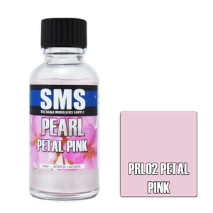 SMS PRL02 Pearl Acrylic Lacquer Petal Pink Paint 30ml