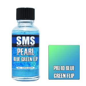 SMS PRL10 Pearl Acrylic Lacquer Blue Green Flip Paint 30ml