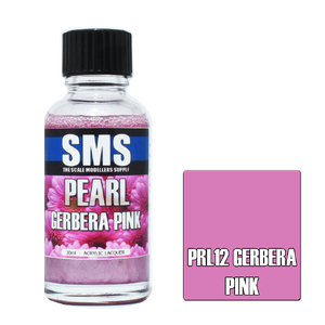 SMS PRL12 Pearl Acrylic Lacquer Gerbera Pink Paint 30ml