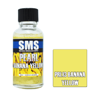 SMS PRL13 Pearl Acrylic Lacquer Banana Yellow Paint 30ml