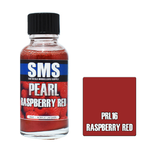 SMS PRL16 Pearl Acrylic Lacquer Raspberry Red Paint 30ml