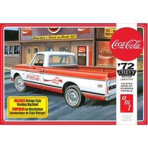 AMT 1231 1972 Chevy Pickup w/ Vending Machine & Crates (Coca-Cola) 1:25 Scale Plastic Model Kit