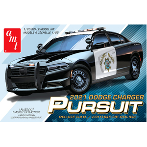 AMT 1324 2021 Dodge Charger Police Pursuit 1:25 Scale Model Plastic Kit