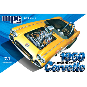 MPC 1002 1960 Chevy Corvette 7-in-1 1:25 Scale Plastic Model Kit