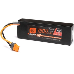 11.1V 1300mAh 3S 30C Smart G2 LiPo Battery: IC2