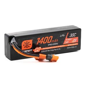 7.4V  2S 1400mAh 30C Smart G2 LiPo Battery: IC2 Connector