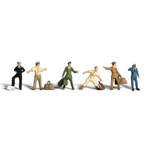 Uniformed Travelers - HO Scale  WS-A1892