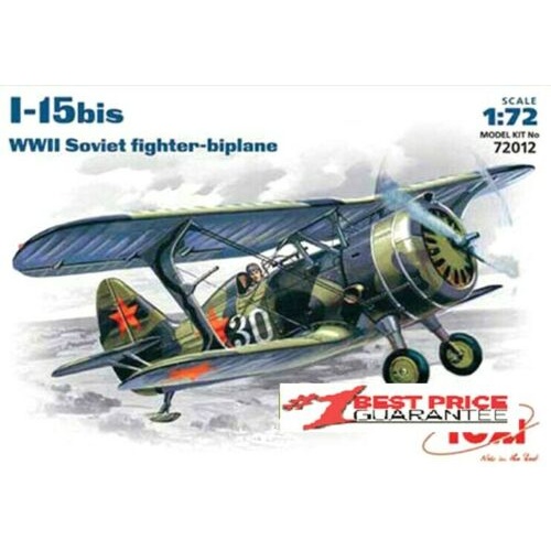 Icm 712 I 15 Bis Soviet Fighter Biplane Plane Scale Plastic Model Kit 1 72